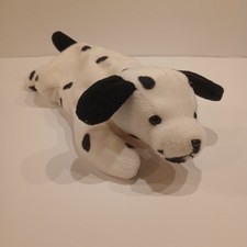 Ty Beanie Baby Dotty Black/White Polka Dotted Dog 9" Officially Licensed 1996