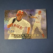 Fleer 1998 Flair Showcase Row 0 Rusty Greer #105 Texas Rangers Serial #105/2000