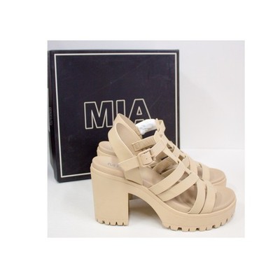 MIA Tira Strappy Platform Sandals | New in Box | Neutral, Modern Chic