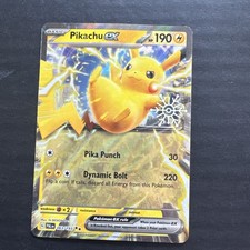 Pokémon Pikachu Ex Fiocco di Neve Timbro Rara Carta Promo 063/193