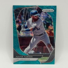 2020 Panini Prizm Teal Wave Prizm Justin Turner #98 LAD