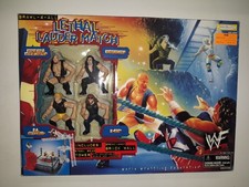 WWF LETHAL LADDER MATCH Jakks Figures Ring Set Gunn X-Pac Austin Undertaker NEW