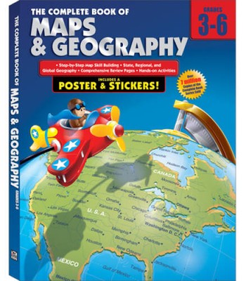 The Complete Book of Maps and Geography, Grades 3 - 6 - Paperback - GOOD