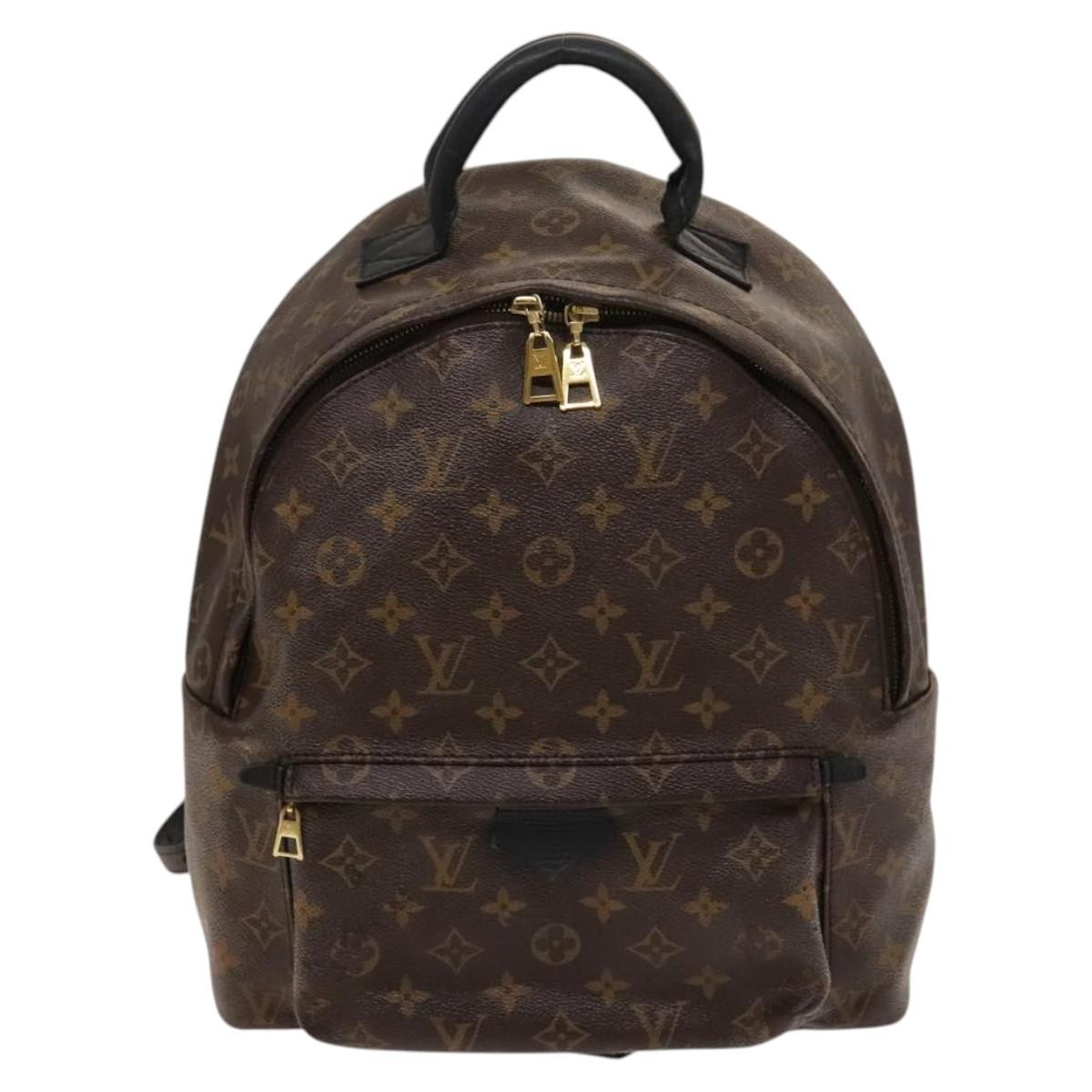 Louis Vuitton Palm Springs Backpack Monogram Canvas Brown Canvas Backpack Bag PreOwned