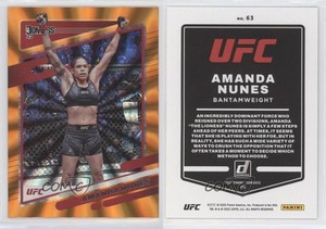 2022 Donruss UFC Holo Orange Laser Amanda Nunes #63