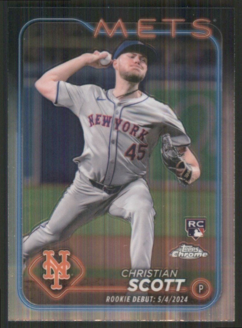 2024 Topps Chrome Update #USC110 Christian Scott RC New York Mets 45198