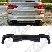 GLOSS BLACK X3M STYLE REAR BUMPER DIFFUSER FOR BMW X3 G01 PRE-LCI 2018-2021