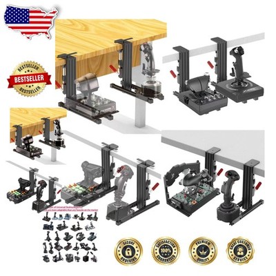 Stable HOTAS Joystick Desk Mount | Ergonomic Design | Universal Flight Sim Clamp