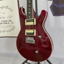 PRS Purple Electric Guitar Flame Maple Top 6String HH Pickup Solid Body Mahogany