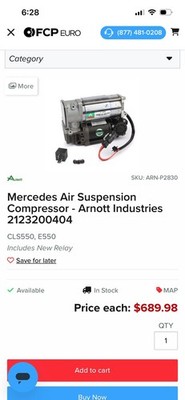 Mercedes Air SuspensionCompressor - Arnott Industries