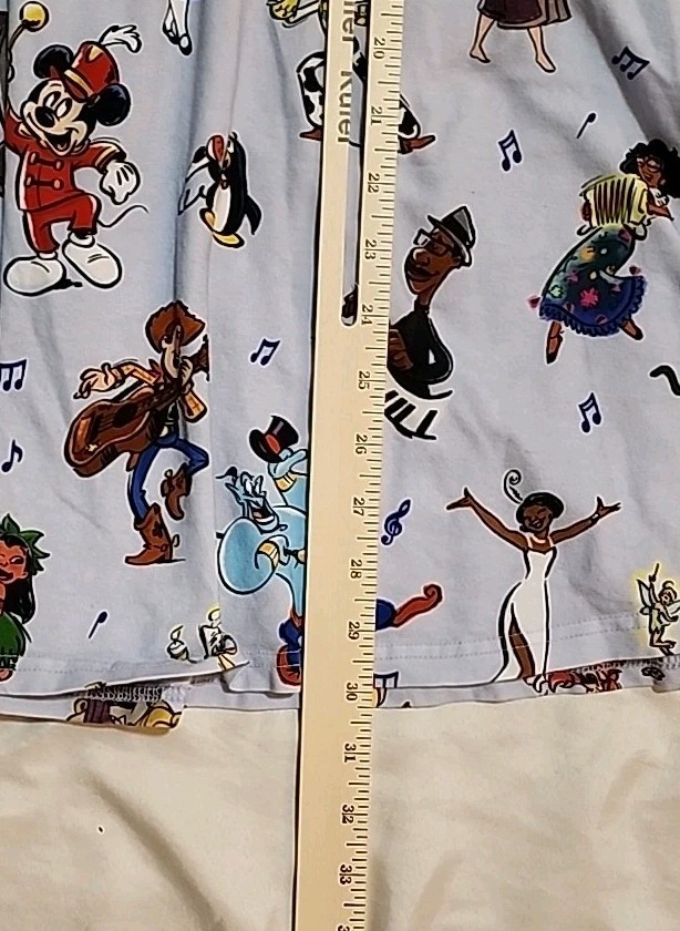 Disney Cakeworthy 100 Years Of Music Fit & Flair Skater Dress 2XL Stretch Rare 