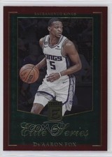 2023-24 Donruss Elite Series Red & Green International De'Aaron Fox #19 0ad