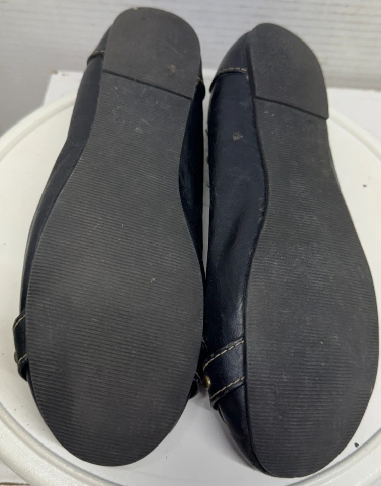 Soda Shoes Women Casual Ballet Flats Shoes Work Formal Black Horsebit Size 9 40 - Image 3 of 4