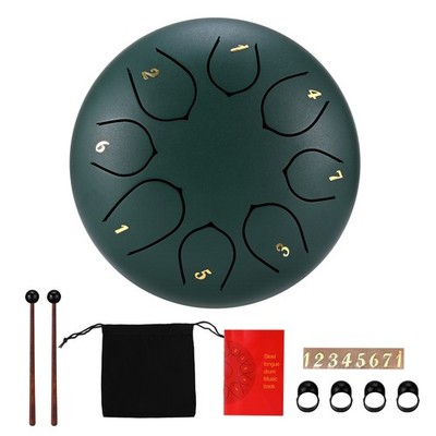 Handpan 6'' 8 Töne Zungentrommel Handpan Steel Drum Tongue Drum Tasche Schlägel