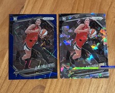 2025 Prizm WNBA Aaliyah Nye Lot #15 Blue Velocity & Ice Prizm Las Vegas Aces (B)