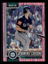 Dominic Canzone 2026 Topps Series 1 Baseball Pink Holo Foil #156 [klsB59