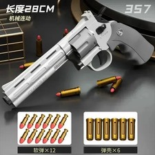 ZP5 357 Revolver Mechanical Automatic Launcher Continuous Firing Pistol Toy
