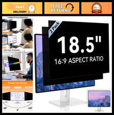 18.5" Computer Privacy Screen Filter - Anti-Glare, Blue Light Blocking, Removabl