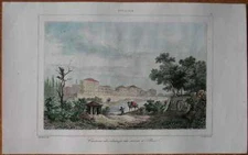 1840 print BARRACKS NEAR PERA CEMETERY, ISTANBUL (#51)