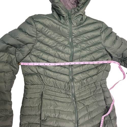 Lands End Wanderweight Packable Down Puffer Coat Women Green Size Small Jacket - Picture 13 of 15
