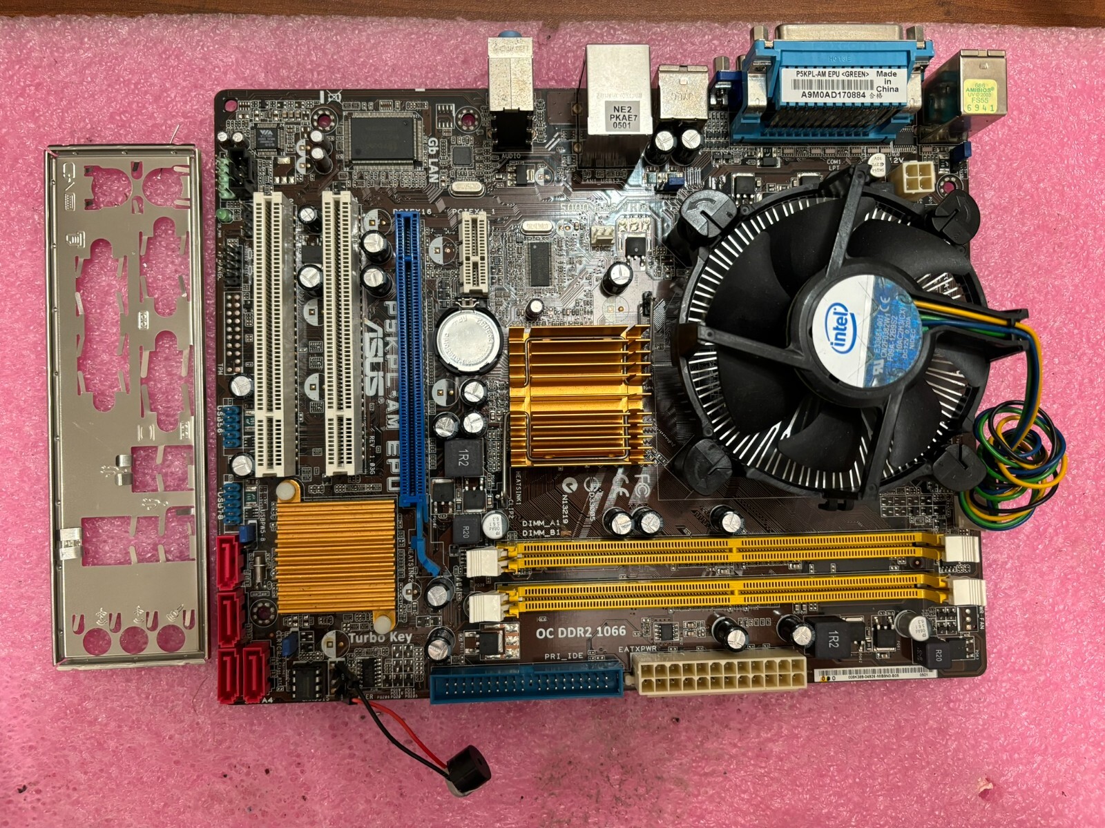 ASUS P5KPL-AM LGA775 DDR2 Motherboard with Intel Dual Core 2.8GHz CPU & Cooler-image