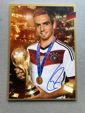 PHILIPP LAHM WM 2014 In-person lim. WM2014-Goldkarte 10x15 Autogramm