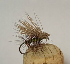  1 Dozen Yellow Elk Hair Caddis Dry Flies