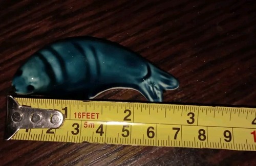 Ceramic Seals By Swanson Pottery Cornwall Blue And Grey 2*13cm 1*7cm Family - Picture 6 of 7