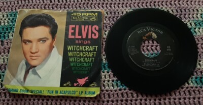 Elvis Presley 45 Witchcraft / Bossa Nova Baby RCA Victor 47-8243 vg+ w PS