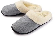 Women's Slippers Wool-Like Fleece Lined Clog.