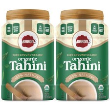 Barons USDA Organic Tahini Pure Sesame Paste  Rich  Creamy for Hummus