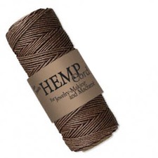 205 FT Roll Dark Brown Natural Hemp Cord 1MM