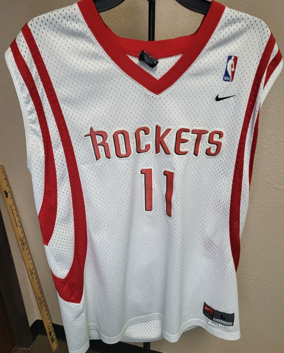 Vintage Reebok NBA Houston Rockets Yao Ming #11 Jersey Size L +2 Length