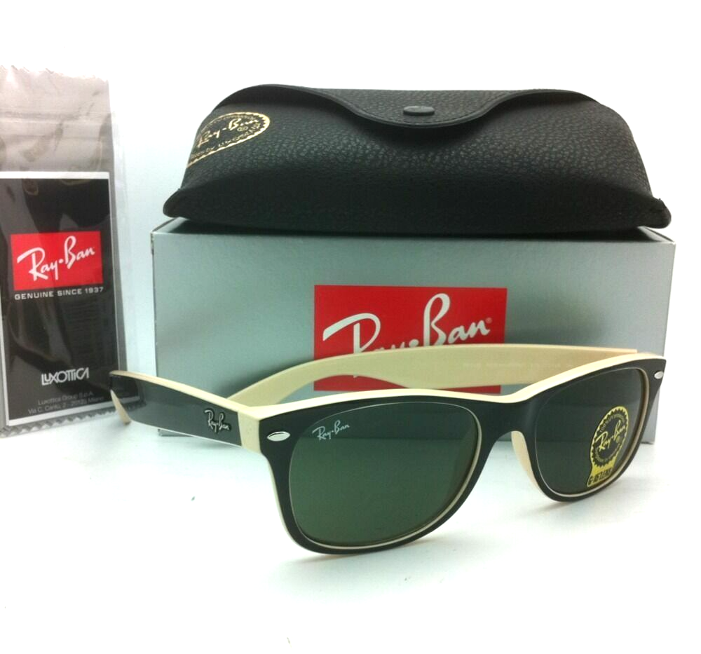 Ray-Ban Sunglasses RB 2132 875 52-18 NEW WAYFARER Black-Beige