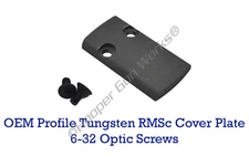 Tungsten Cerakote Aluminum Cover Plate OEM & Combat Glock Slide 43/48 RMSc 407K