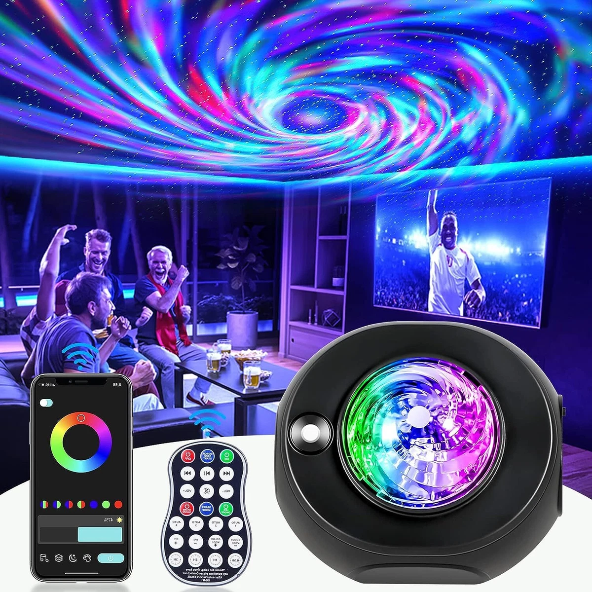 Galaxy Projector for Bedroom,Star Projector Galaxy Light Projector  Bluetooth Speaker,Night Light Projector for Kids Adults,Holiday Birthday  Party