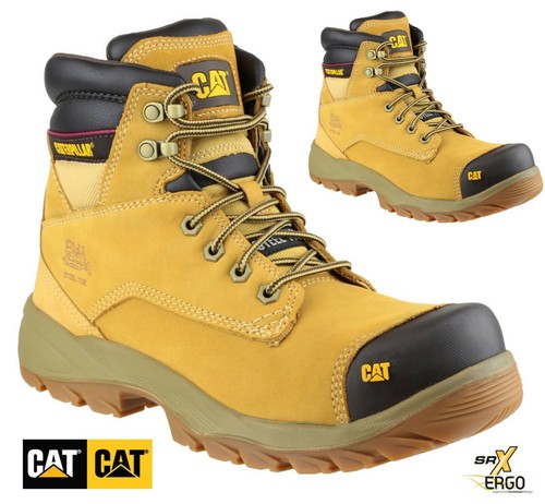 MEN CATERPILLAR SAFETY WORK BOOTS 