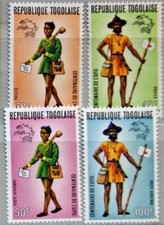 TOGO 1974 1035-38 A 873-74 C222-23a UPU Post Postal Union Mailman Postboten MNH