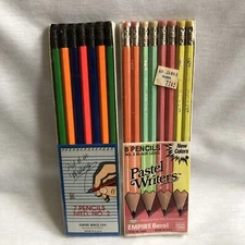 2 Packs of Vintage Empire Berol No 2 Pencils - Pastel & Electric Colors
