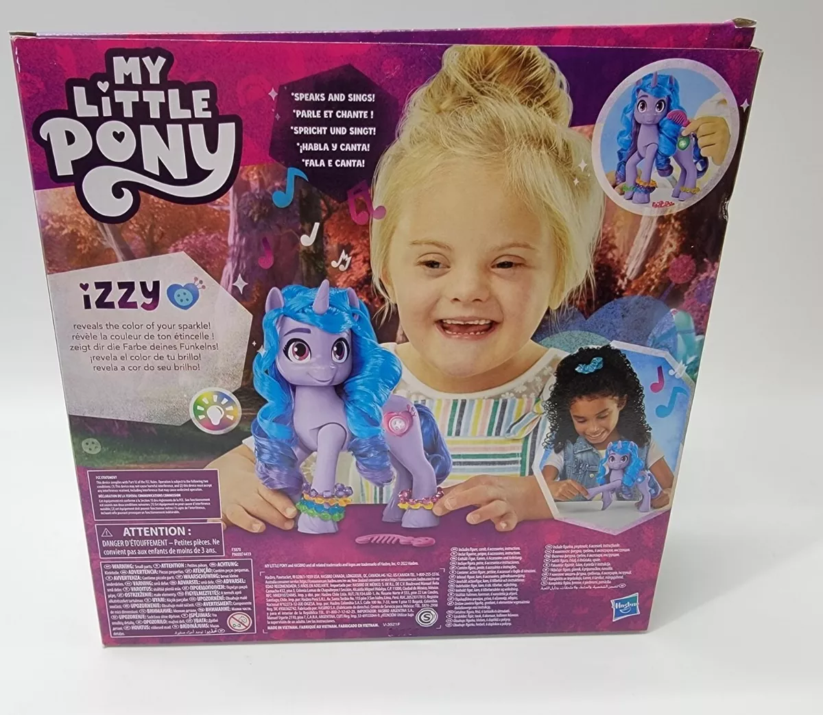 Comprar My Little Pony Izzy Moonbow revela o seu brilho de Hasbro