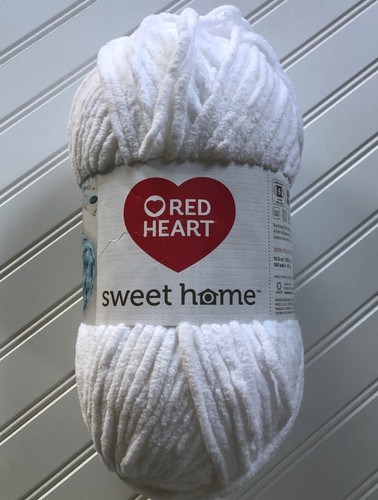 Hilo de chenilla súper voluminoso 6 corazón rojo dulce hogar 10,3 oz ea blanco/negro disponible - Imagen 5 de 16