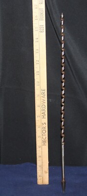 ANTIQUE FOREST CITY FOR BIT BRACE LARGE AUGER BORER DRILL BIT ^3148