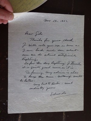 Eduardo Benito (Artist) 4 Ltrs RE Commission of a Portrait (3 handwritten)1962
