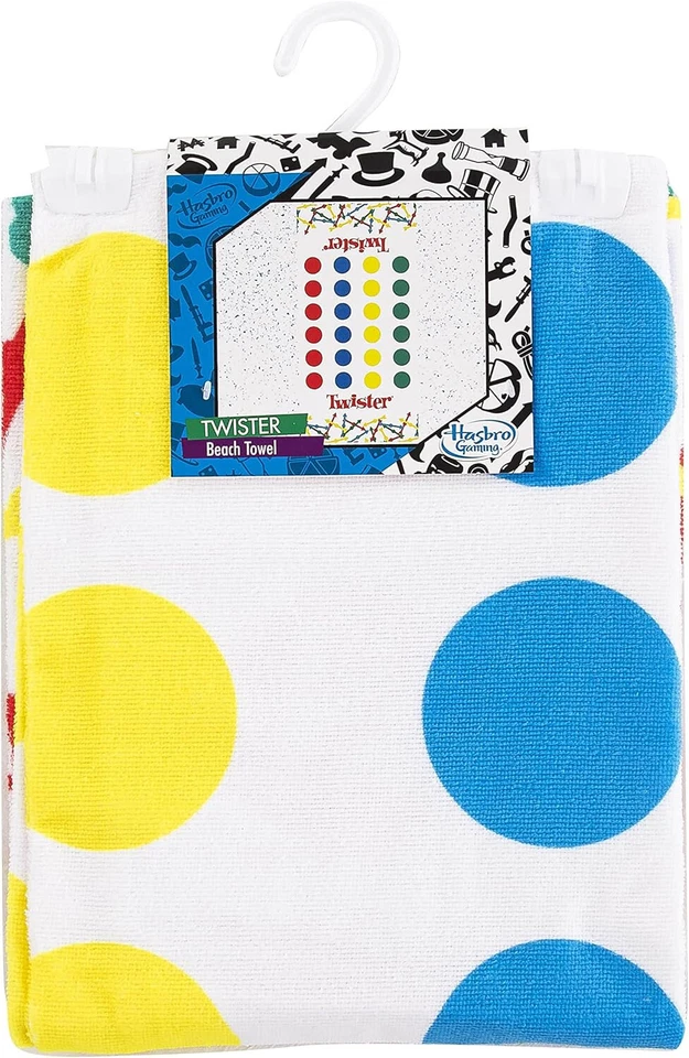 Полотенце - Twister - игры белый пляж/ванна новый 27 x 54" - Изображение 2 из 4