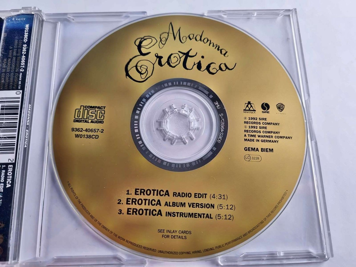 新品　マドンナ　EROTICA　エロティカ　ドイツ盤CDシングル Madonna – Erotica | Releases | Discogs