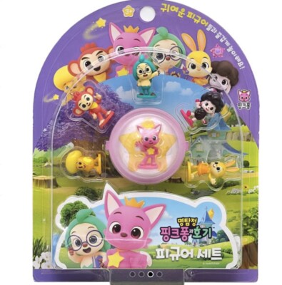 Pinkfong Wonder Star Figures Pinkfong Jenny Poki Myeon Hogi Rachel 6pcs Set