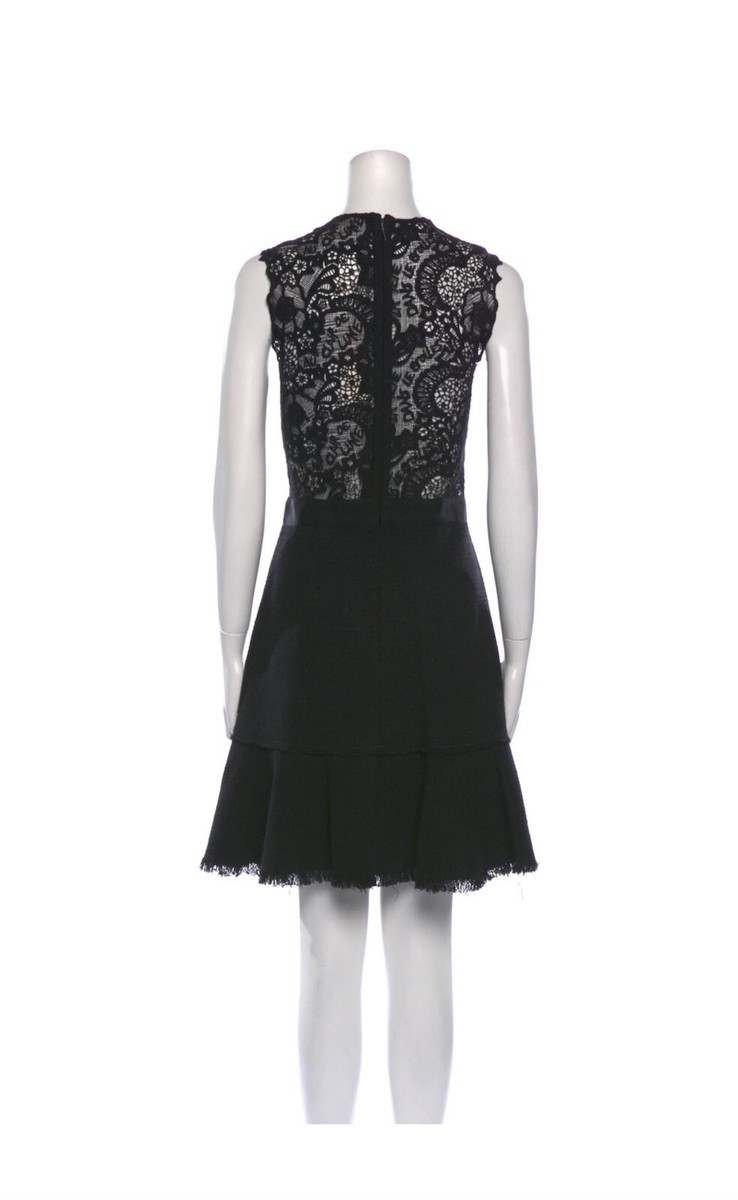 Rebecca Taylor Black Lace Dress Sz 10 Elegant Designer Wedding Party Office  New! | eBay