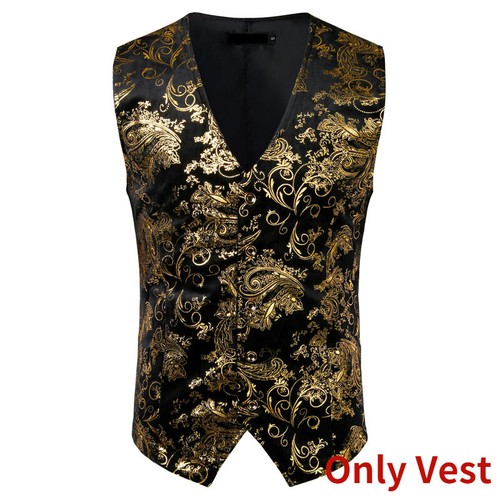 Single Breasted Flannel Waistcoat Gilet 