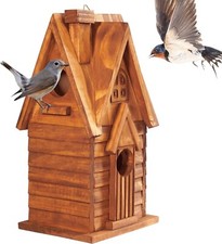 Bird Houses for Outside, Outdoor 2 Bird House Room for 2 Bird Families Bluebird