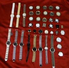 42pc Wristwatch Lot, Vintage French Made (For Repair or Parts)